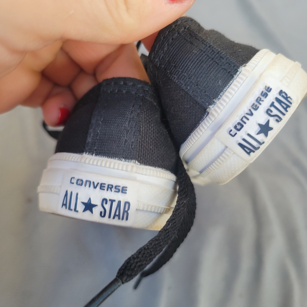 Converse Chuck Taylor All Star Infant Size 4 Black Low Top Sneakers 750149C